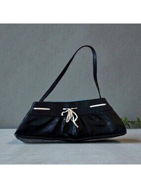 VICTORIAS SECRET Vintage Black Bow y2k Shoulder Bag